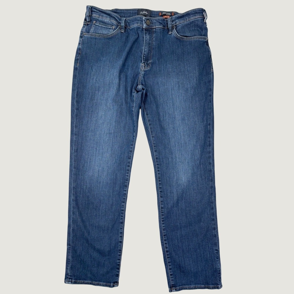34 Heritage Charisma Jeans Mens 40x32 Dark Wash Straight Stretch Denim